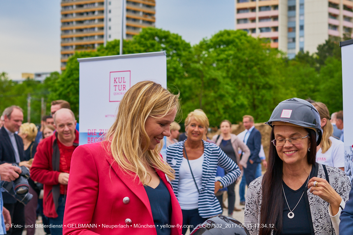 11. Mai 2017 - Grundsteinlegung für die LOGE und dem Kulturquadrat in Neuperlach